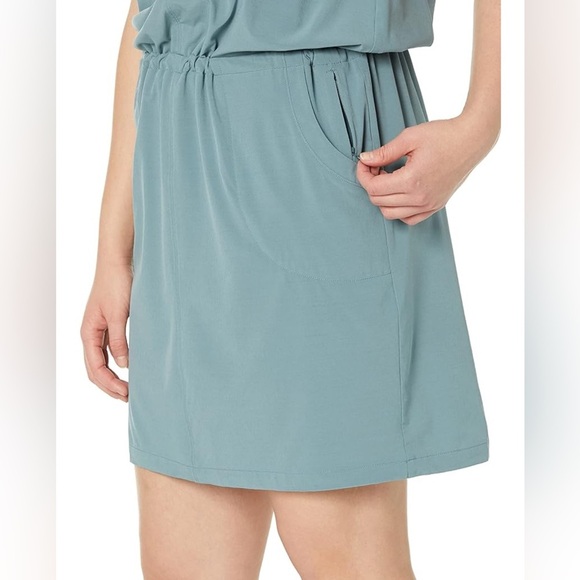 Prana Dress Womens Sz Small Smoky Blue Norma Pockets Lightweight Travel Outdoor - Picture 2 of 9